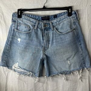 Lucky Brand Light Blue Frayed Denim Shorts Size 10   RB1
